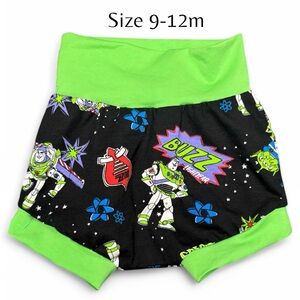 Custom made shorts, New, buzz bonds fabric